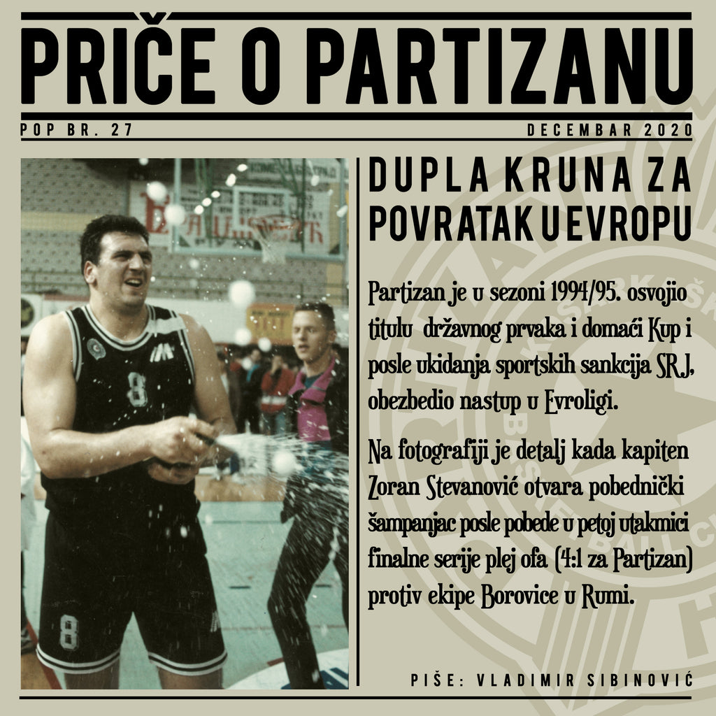 Priče o Partizan - POP 27 - Dupla kruna za Evropu