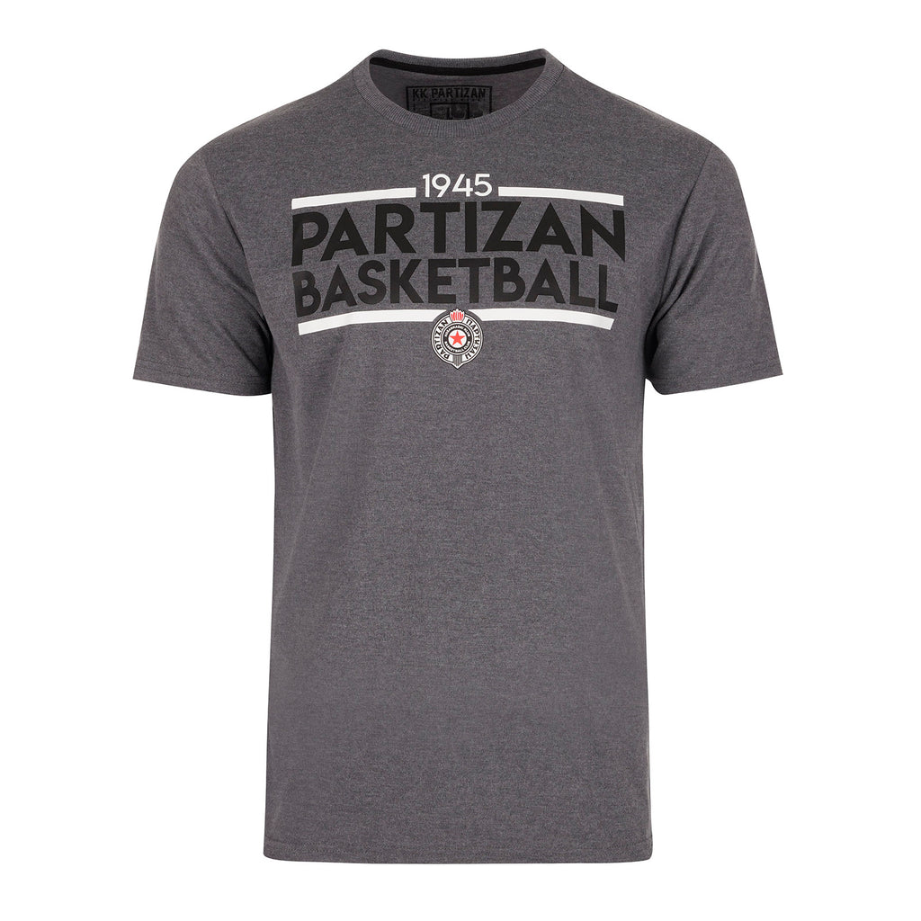 Majica kratkih rukava "Partizan Basketball" - tamno siva