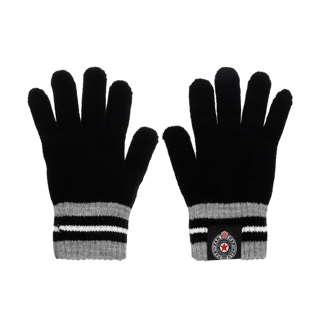 Dečije rukavice "Grb KKP", crno-sive