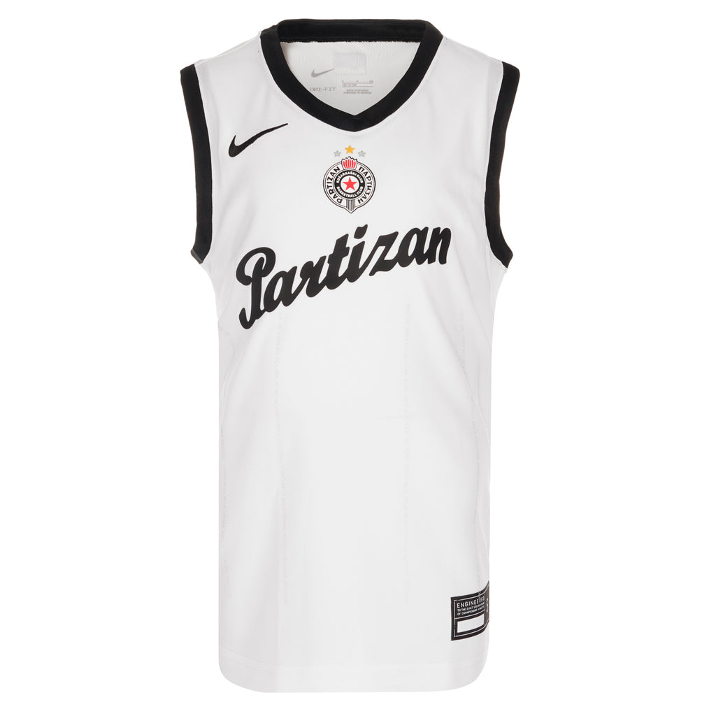 Dečiji dres "KK Partizan 2026/27", beli    (štampa po želji)