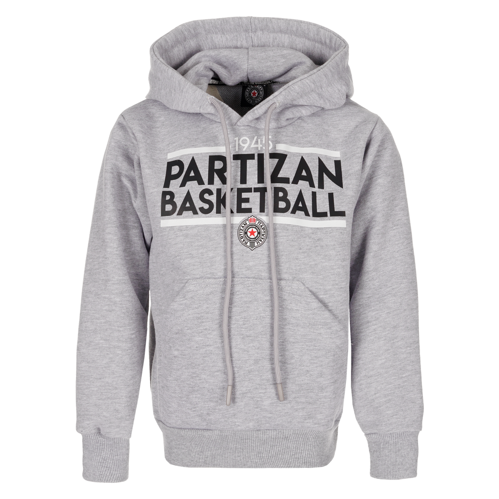 Dečiji duks "Partizan basketball", sivi