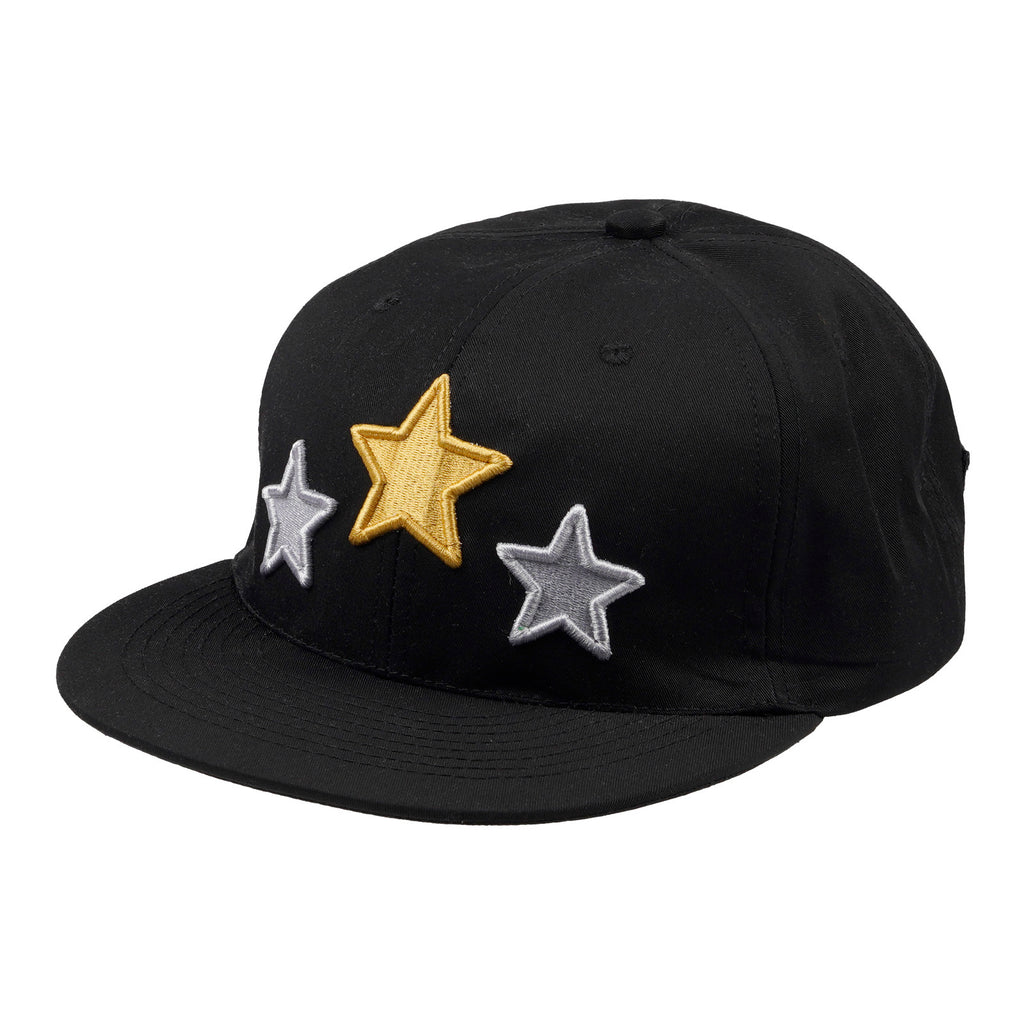 Cap "Three stars" flat, black