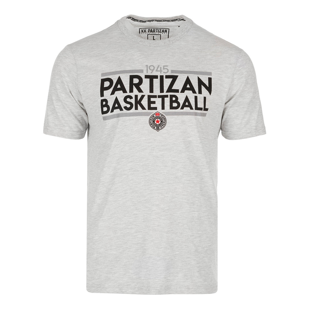 Majica kratkih rukava "Partizan basketball", siva