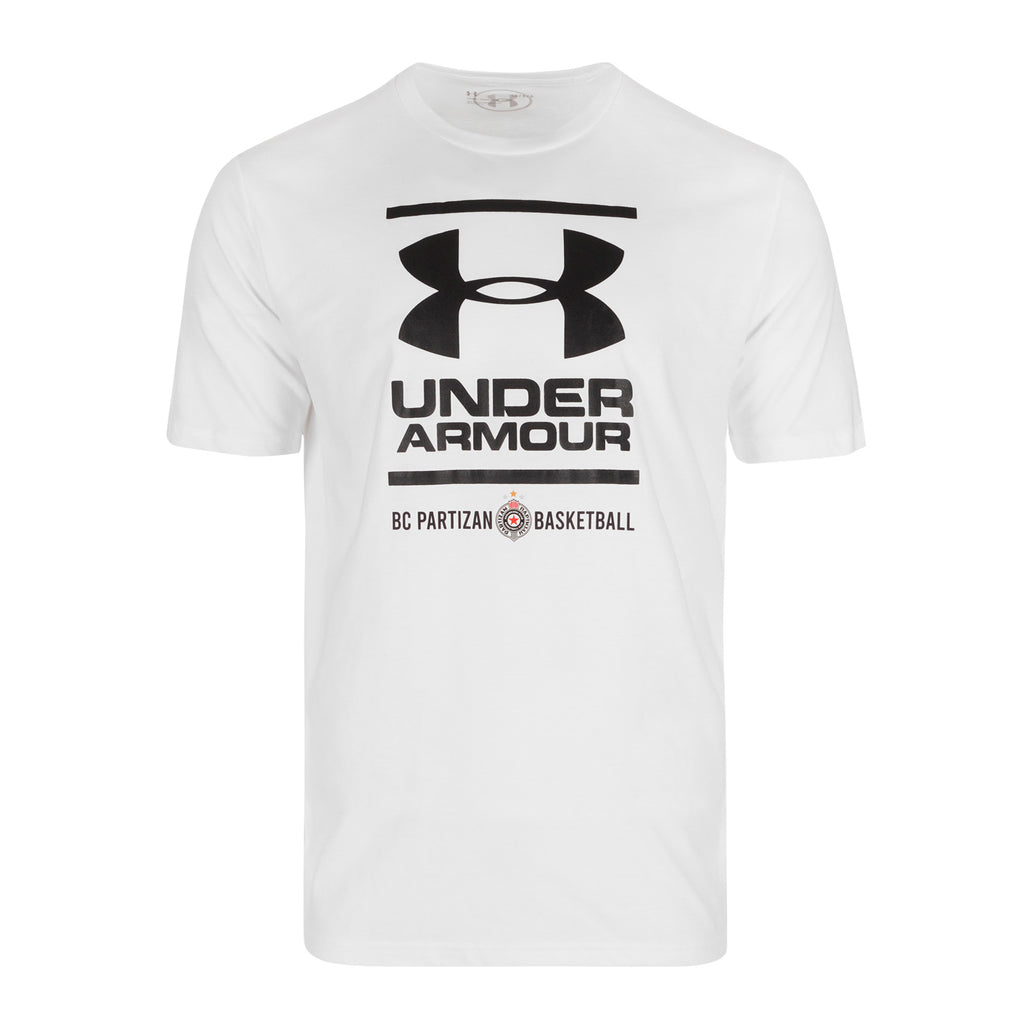 Under Armor short-sleeved shirt "UA logo and BC Part", white