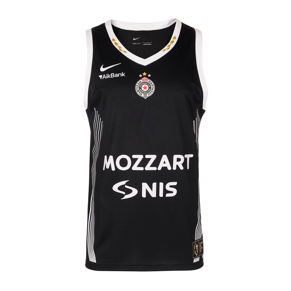Dečiji dres "KK Partizan 2025/26", crni