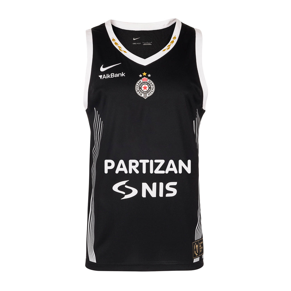 Dečiji dres "KK Partizan 2025/26", crni