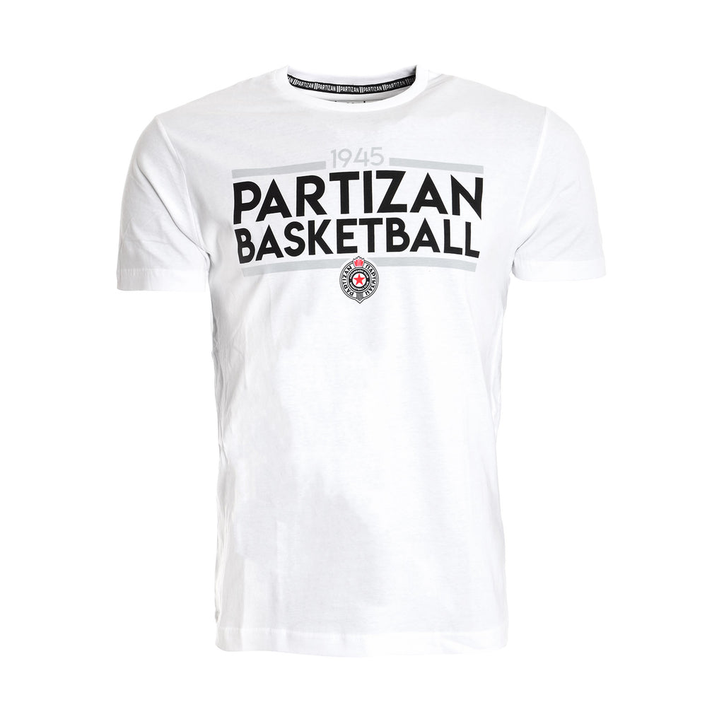 Majica kratkih rukava "Partizan basketball", bela