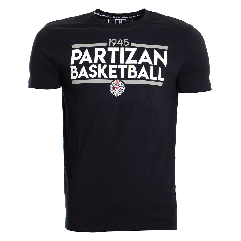 Majica kratkih rukava "Partizan basketball", crna